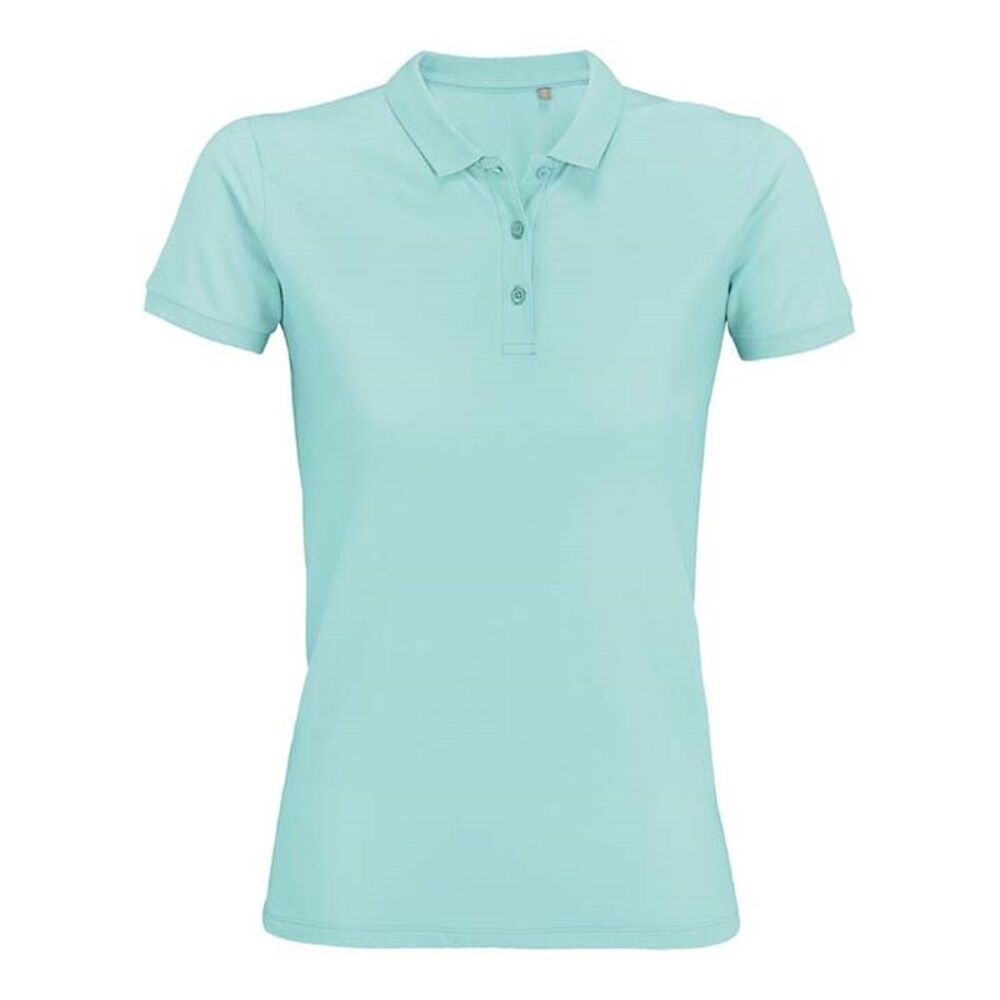 SOLS Womens/Ladies Planet Polo Shirt / Arctic Blue